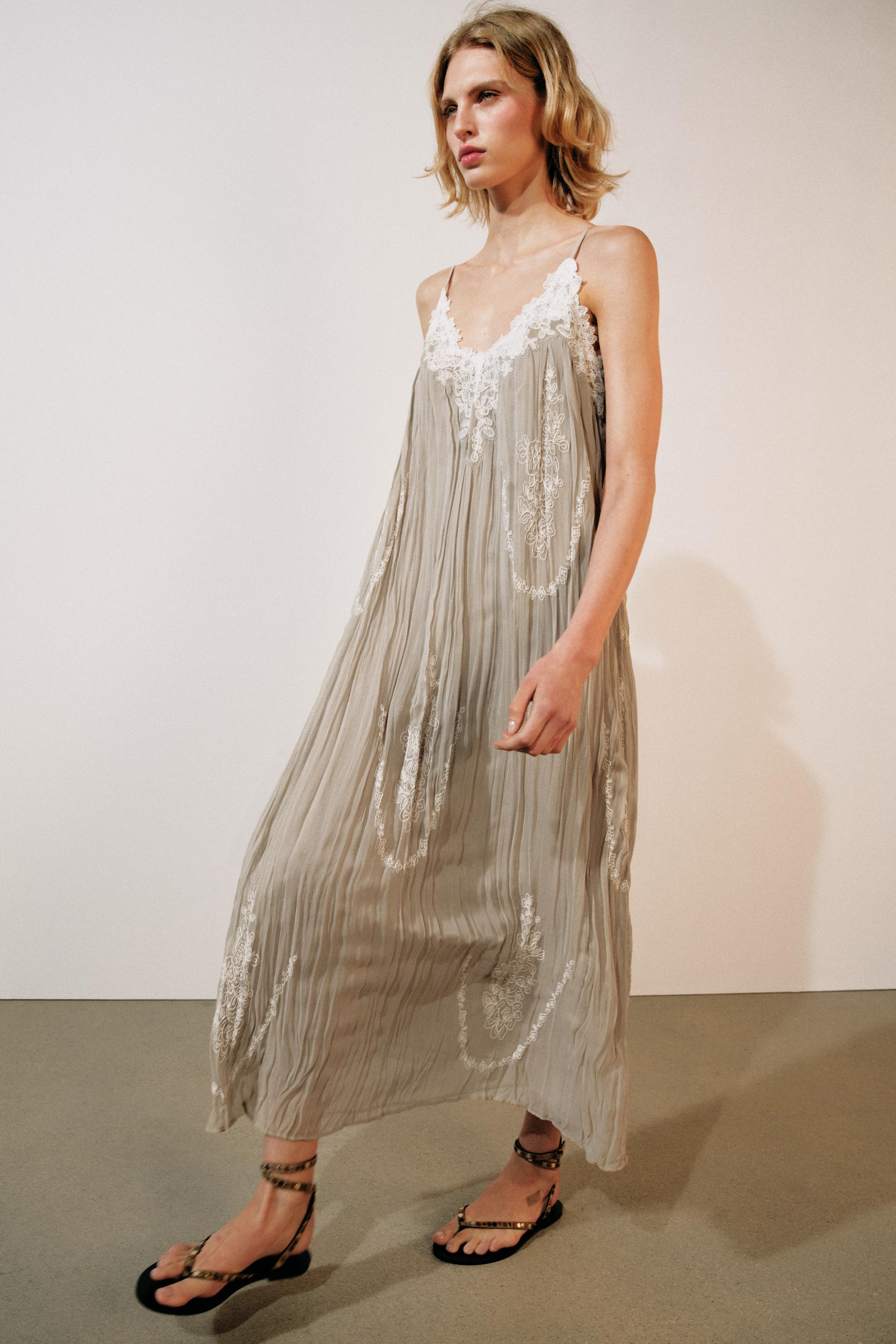 ZW COLLECTION EMBROIDERED MAXI DRESS